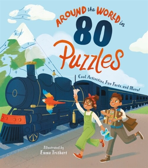 Around the World in 80 Puzzles : Cool Activities, Fun Facts, and More! (Paperback)