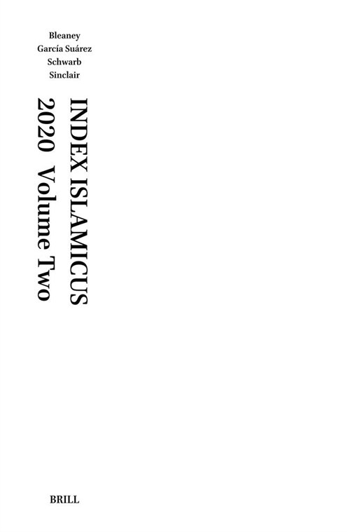 Index Islamicus Volume 2020 Volume 2 (Hardcover)