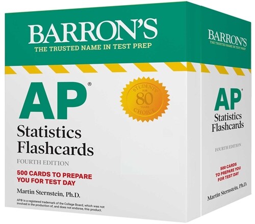 AP Statistics Flashcards, Fourth Edition: Up-To-Date Practice + Sorting Ring for Custom Study (Other, 4)