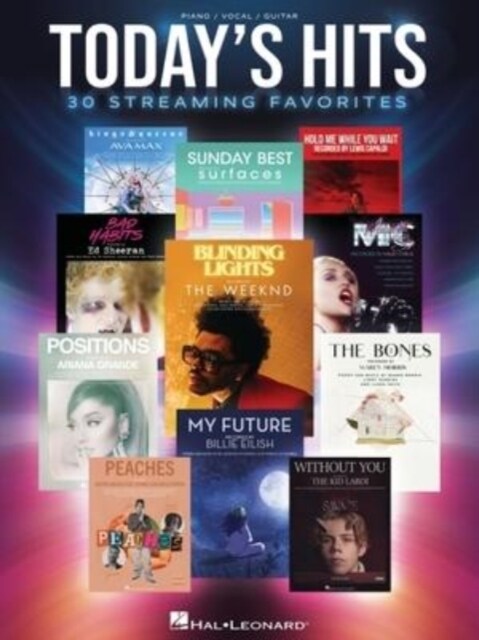 Todays Hits: 30 Streaming Favorites Arranged for Piano/Vocal/Guitar: 30 Streaming Favorites (Paperback)