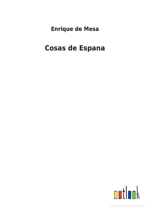 Cosas de Espana (Paperback)