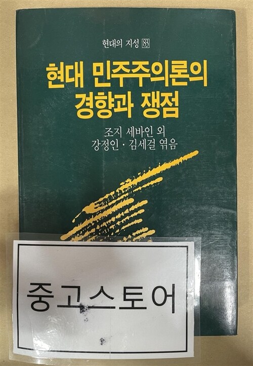 [중고] 현대 민주주의론의 경향과 쟁점