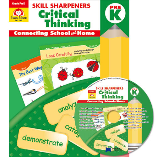 [Evan-Moor]Skill Sharpeners Critical Thinkings Pre K (Student Book + MP3 CD)