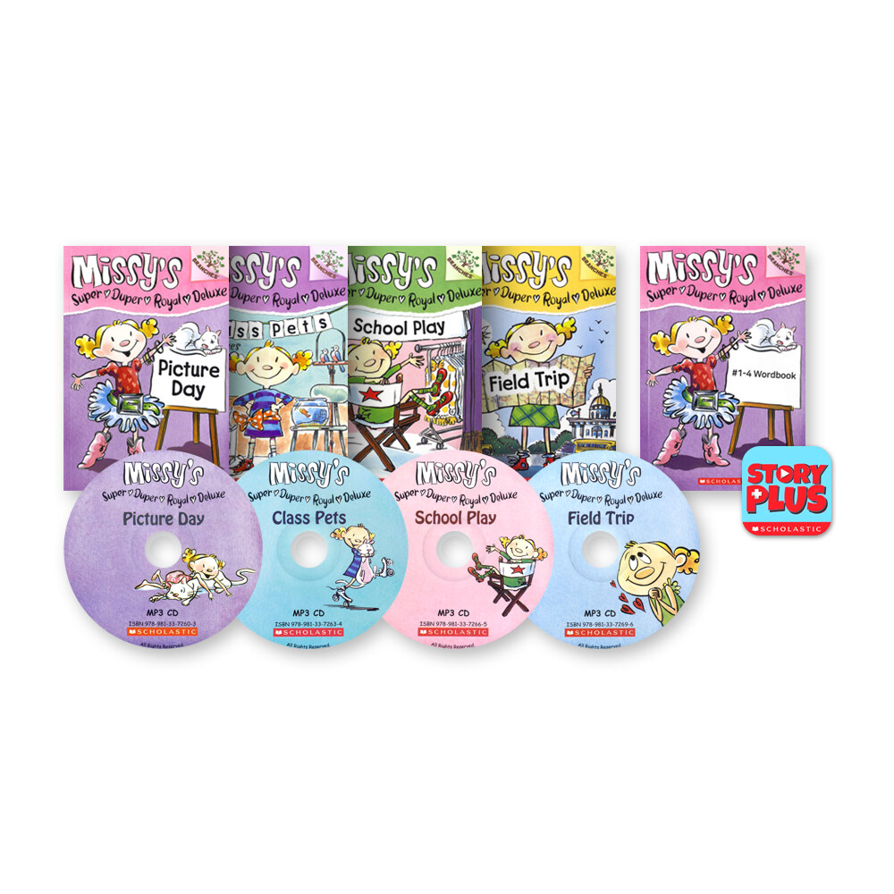 Missys Super Duper Royal Deluxe #1~4 Set (With CD & Storyplus+Wordbook)