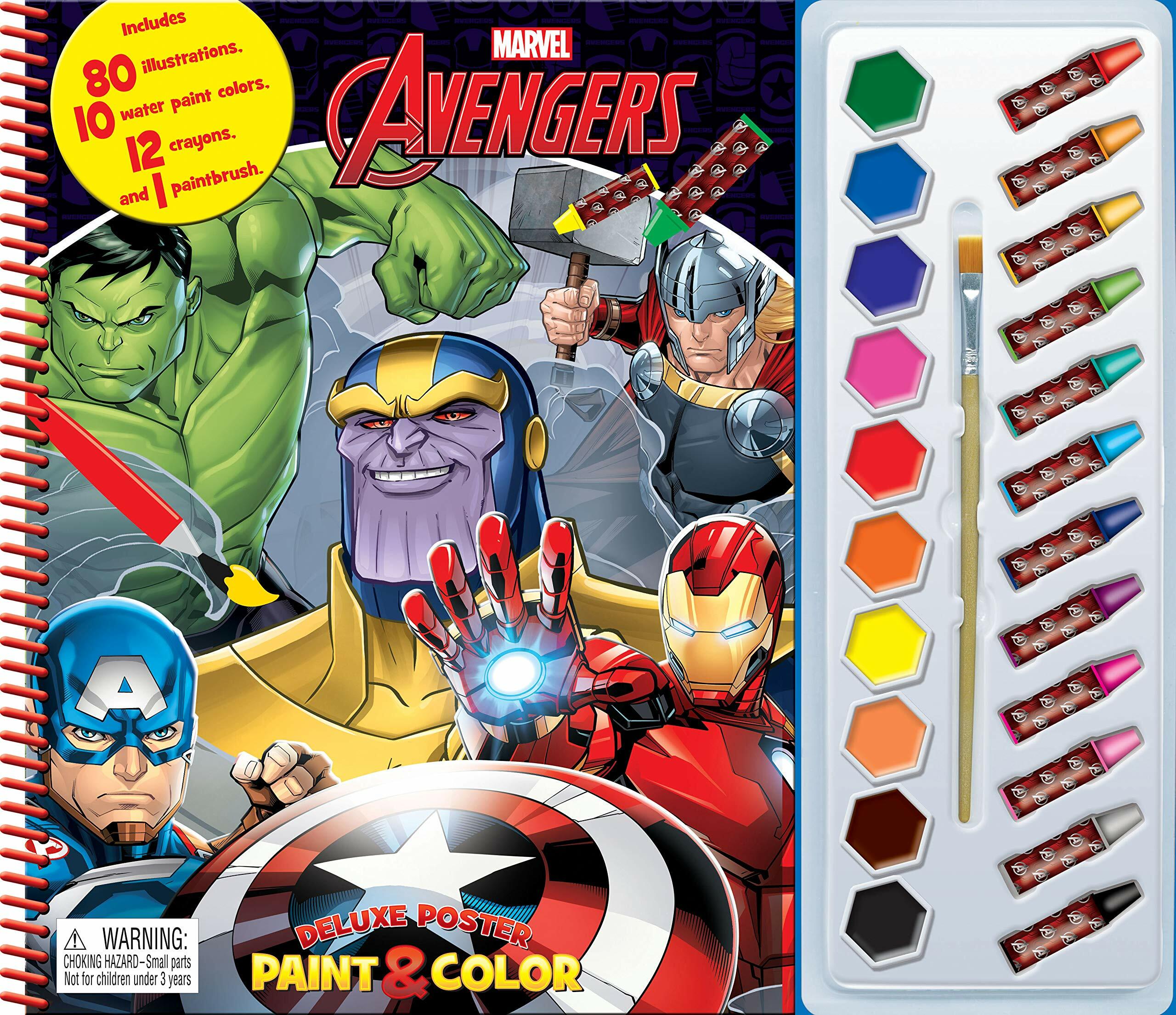 Marvel Infinity Deluxe Poster Paint & Color (Paperback)