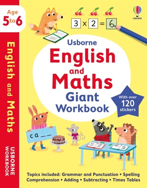 Usborne English and Maths Giant Workbook 5-6 (Paperback)
