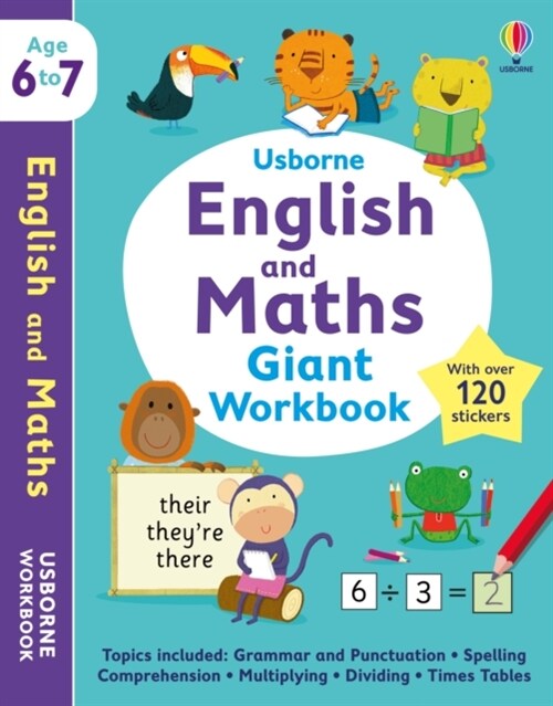 Usborne English and Maths Giant Workbook 6-7 (Paperback)