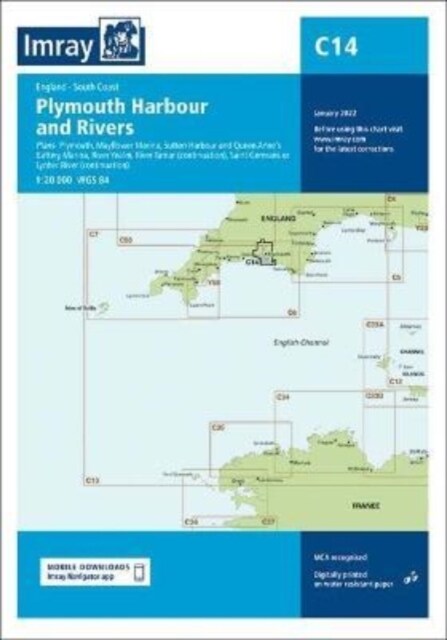 Imray Chart C14 : Plymouth Harbour and Rivers (Sheet Map, folded, New ed)