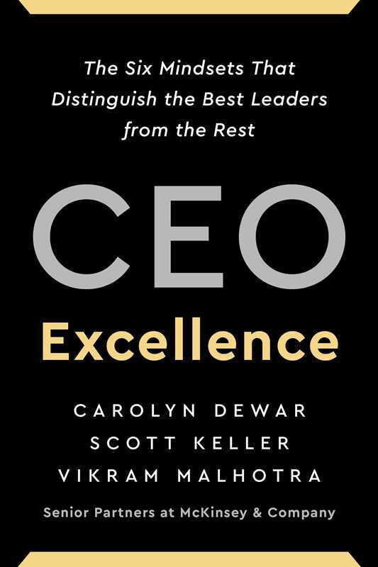 CEO Excellence : The Six Mindsets That Distinguish the Best Leaders from the Rest (Paperback)