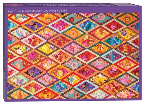 Kaffe Fassetts Diamond Quilt Jigsaw Puzzle : 1000 Pieces, Dimensions 29.5  x 19.7 (Other)