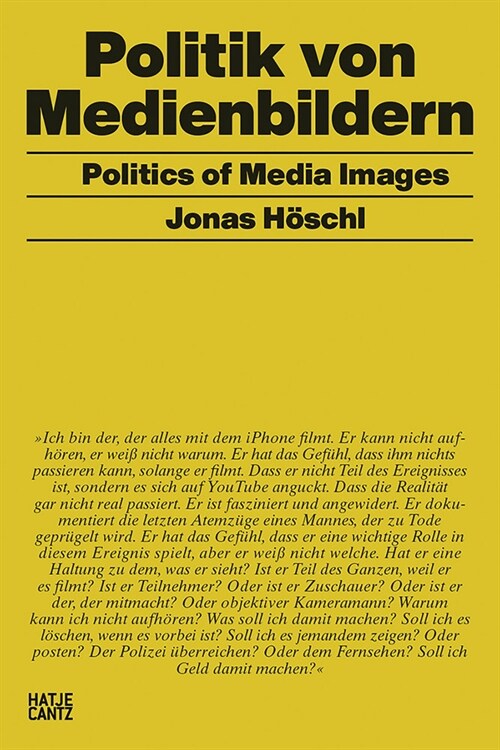 Jonas H?chl: Politics of Media Images (Paperback)