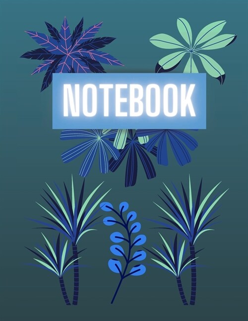 Blue Leaf Notebook (Paperback)