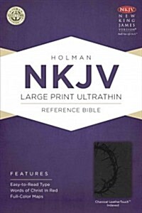 Large Print Ultrathin Reference Bible-NKJV (Imitation Leather)