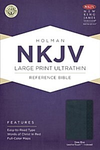 Large Print Ultrathin Reference Bible-NKJV (Imitation Leather)