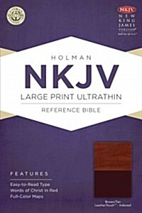 Large Print Ultrathin Reference Bible-NKJV (Imitation Leather)