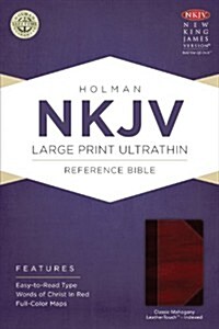 Large Print Ultrathin Reference Bible-NKJV (Imitation Leather)