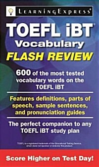 [중고] TOEFL iBT Vocabulary Flash Review (Paperback)