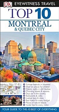 Top 10 Montreal & Quebec City [With Map] (Paperback)