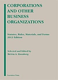 Corporations and Other Business Organizations 2013 (Paperback, 10th, Supplement, Unabridged)