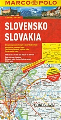 Slovensko Slovakia (Folded)