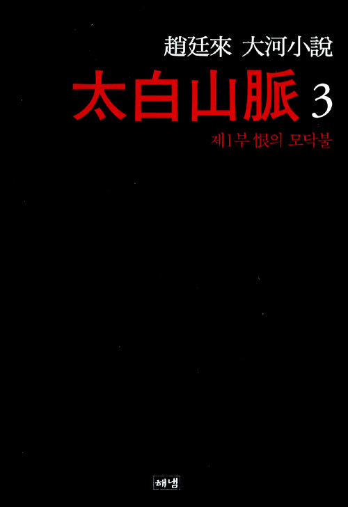 太白山脈. 3, 제1부 恨의 모닥불 : 趙廷來 大河小說. 제3판