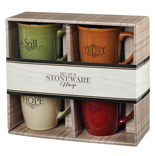 Ceramic Mug Set Faith Trust Hope Be Still (Other)