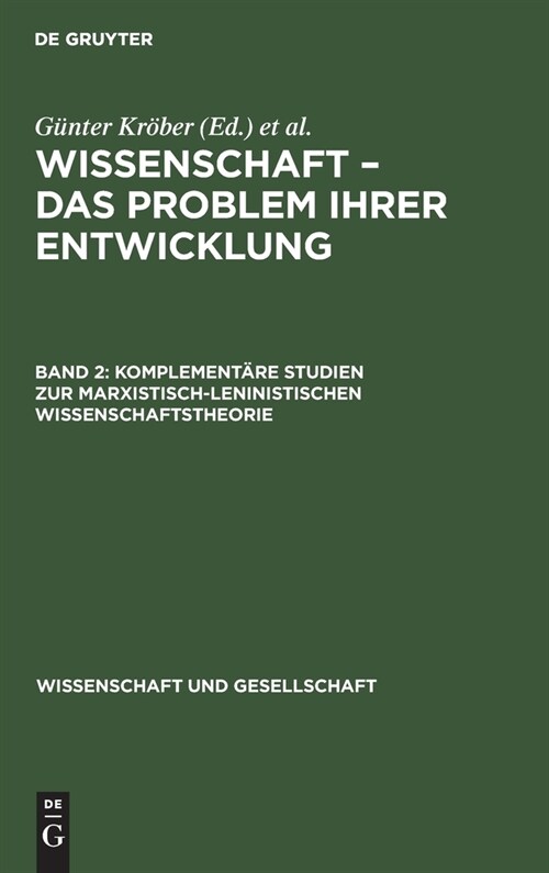 Komplement?e Studien zur marxistisch-leninistischen Wissenschaftstheorie (Hardcover, Reprint 2021)