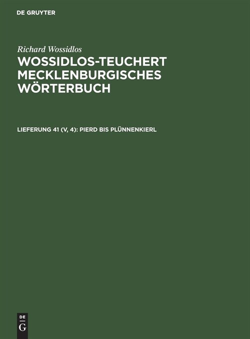 Pierd bis Pl?nenkierl (Hardcover, Reprint 2021)