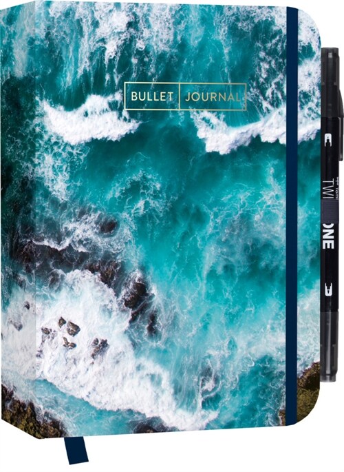 Bullet Journal Sound of the Sea mit original Tombow TwinTone Dual-Tip Marker 33 black (Miscellaneous print)