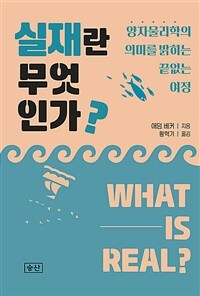 실재란 무엇인가 :양자물리학의 의미를 밝히는 끝없는 여정 