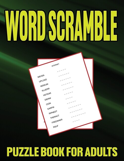 Word Scramble Puzzle Book For Adults: 2022 Large Print Word Jumbles for Men and Women (Paperback)