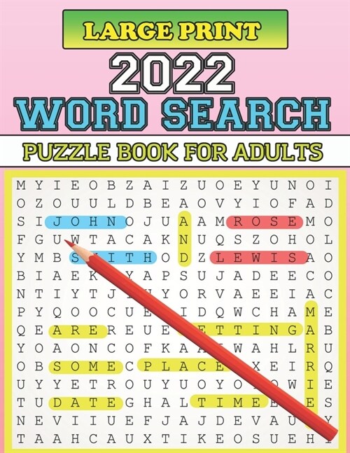 2022 Large print Word Search Puzzle Book For Adults: Large Print Word-Finds Puzzle Book With Adults And Senior (100 Word Find Puzzles for Elderly with (Paperback)