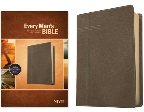 Every Mans Bible NIV (Leatherlike, Pursuit Granite) (Imitation Leather)