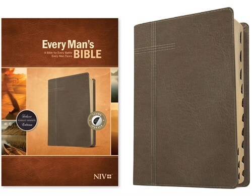 Every Mans Bible NIV (Leatherlike, Pursuit Granite, Indexed) (Imitation Leather)