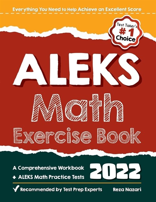 ALEKS Math Exercise Book: A Comprehensive Workbook + ALEKS Math Practice Tests (Paperback)