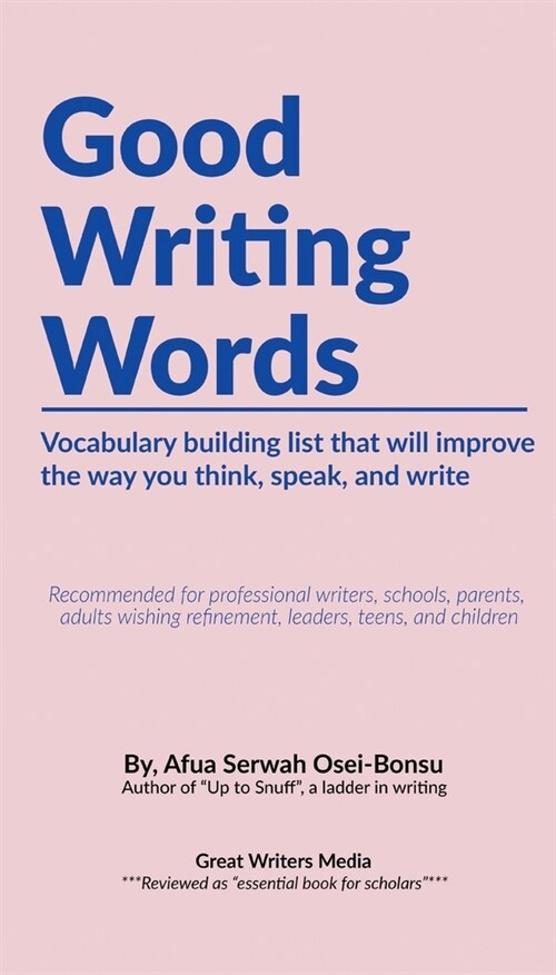 Good Writing Words (Paperback)