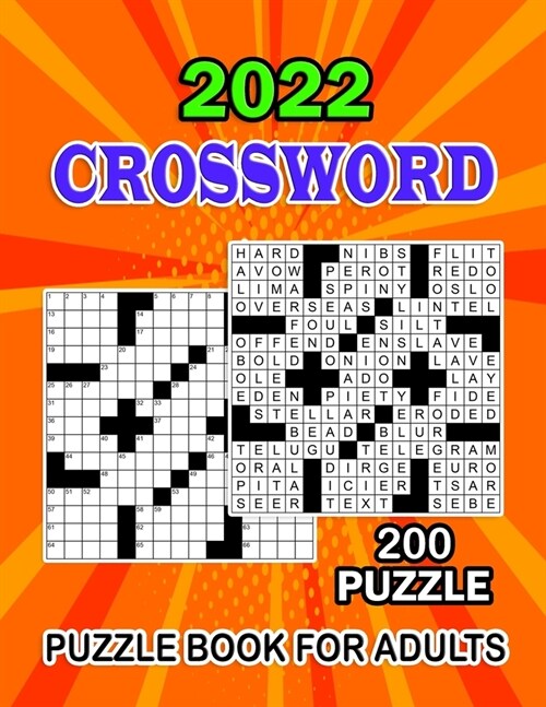 2022 Crossword Puzzle Book For Adults: Large-print Awesome Crossword Puzzle Book For Puzzle Lovers Adults And Seniors (Paperback)