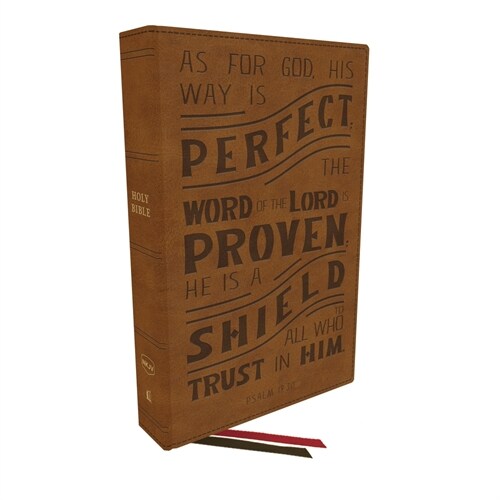 Nkjv, Personal Size Reference Bible, Verse Art Cover Collection, Leathersoft, Tan, Red Letter, Comfort Print: Holy Bible, New King James Version (Imitation Leather)