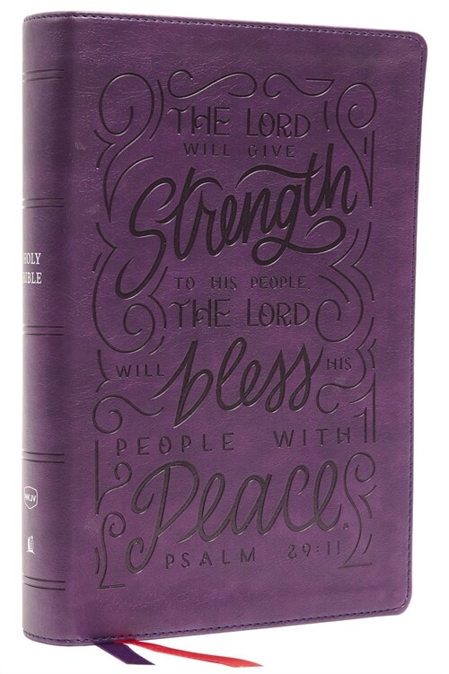 Nkjv, Giant Print Center-Column Reference Bible, Verse Art Cover Collection, Leathersoft, Purple, Red Letter, Comfort Print: Holy Bible, New King Jame (Imitation Leather)