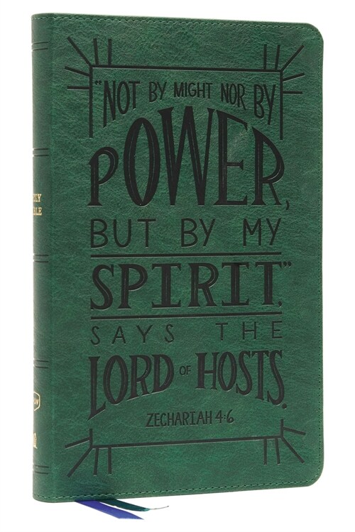 Nkjv, Thinline Youth Edition Bible, Verse Art Cover Collection, Leathersoft, Green, Red Letter, Comfort Print: Holy Bible, New King James Version (Imitation Leather)