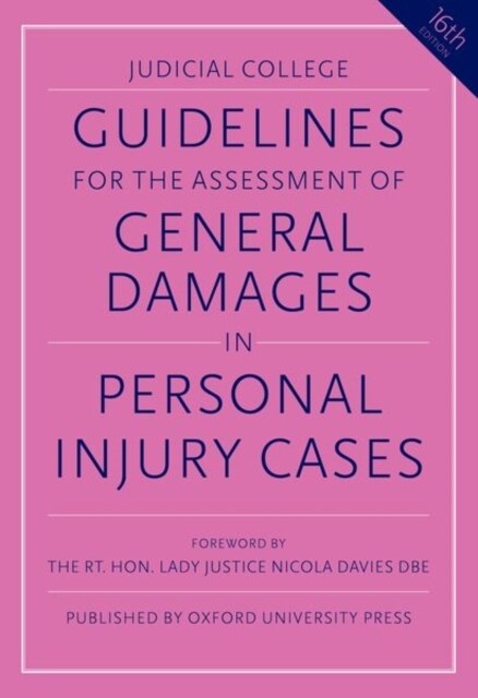 Guidelines for the Assessment of General Damages in Personal Injury Cases (Paperback, 16 Revised edition)