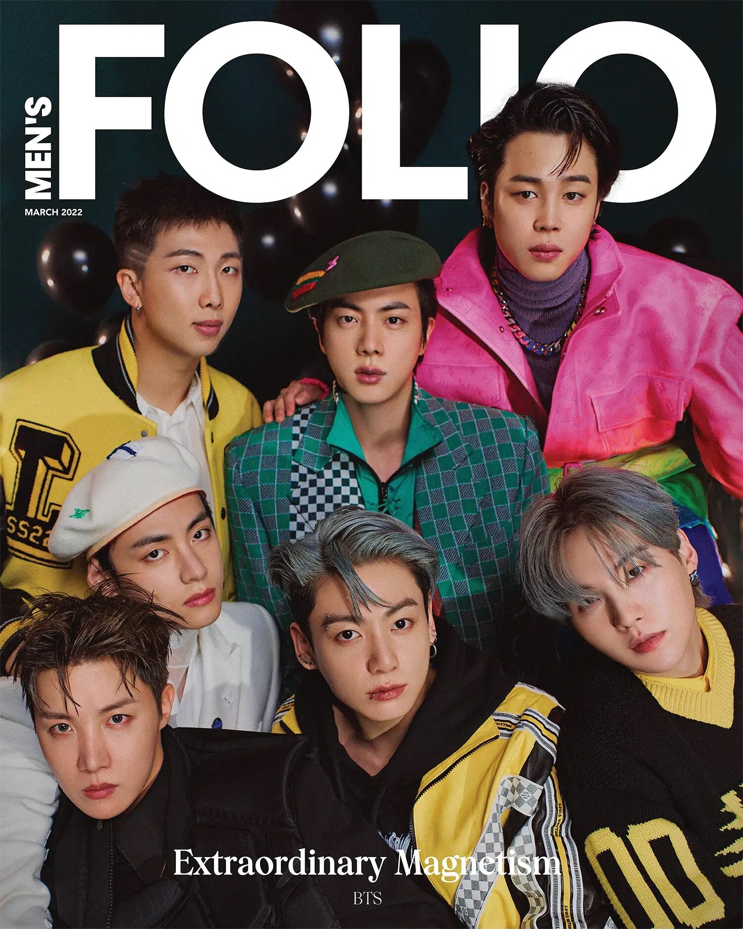 [A형] Men’s Folio (월간 싱가포르) 2022년 3월호 - BTS 방탄소년단