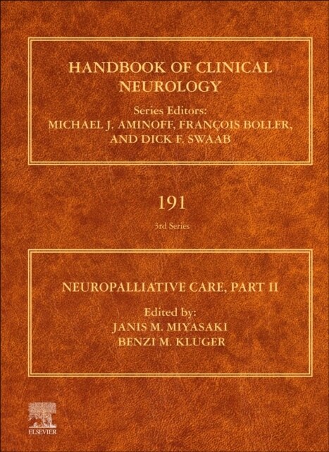 Neuropalliative Care: Part II Volume 191 (Hardcover)