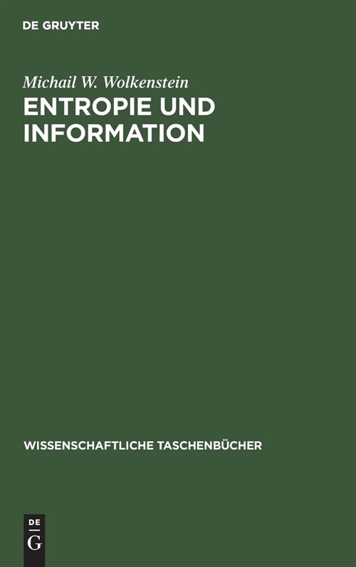Entropie und Information (Hardcover, Reprint 2021)