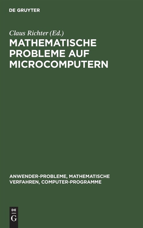 Mathematische Probleme auf Microcomputern (Hardcover, Reprint 2021)