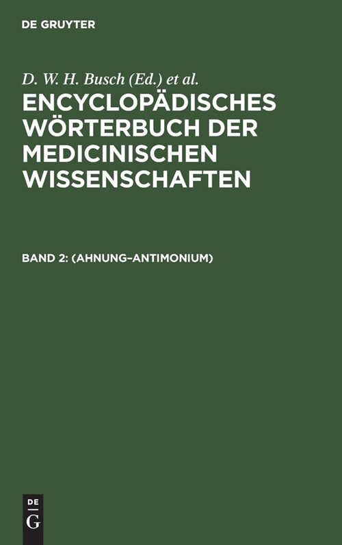 (Ahnung-Antimonium) (Hardcover, Reprint 2021)