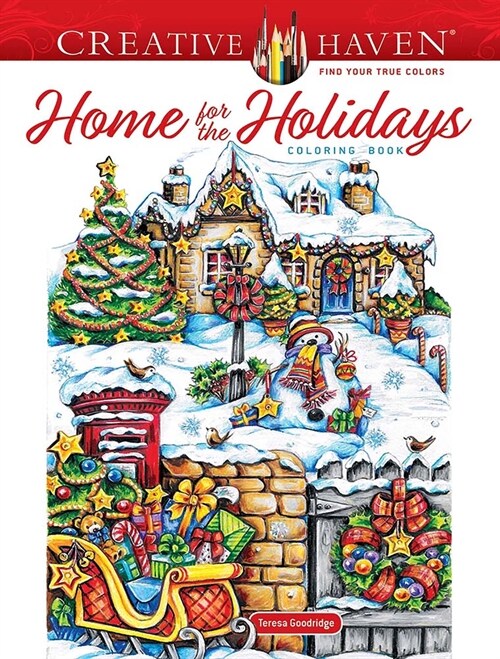 Creative Haven Home for the Holidays Coloring Book (Paperback)
