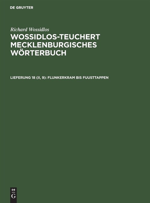 Flunkerkram bis Fuusttappen (Hardcover, Reprint 2021)