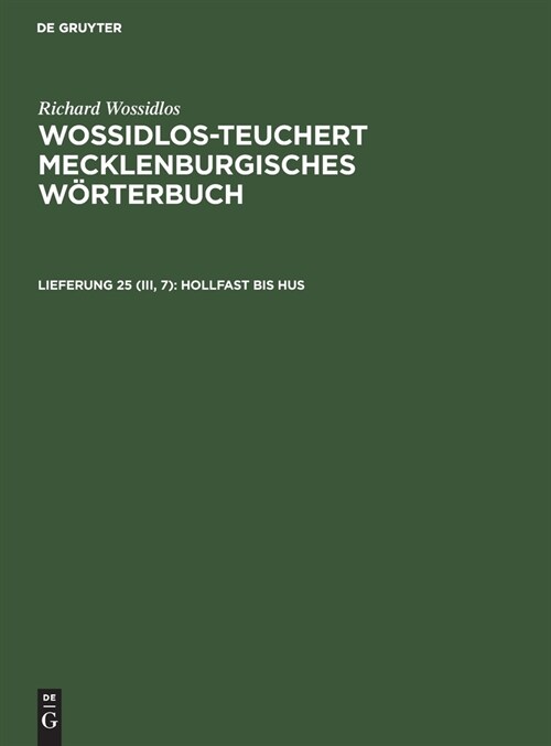 Hollfast bis Hus (Hardcover, Reprint 2021)