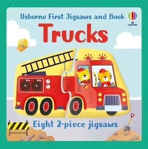 Usborne First Jigsaws and Book: Trucks (Paperback)
